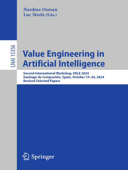 Title details for Value Engineering in Artificial Intelligence by Nardine Osman - Wait list